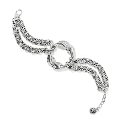 Brighton Women's Antica Double Chain Bracelet In Silver