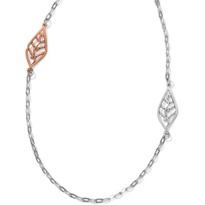 Brighton Women's Barbados Leaves Light Long Necklace In Silver