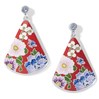 Brighton Women's Blossom Hill Rouge Post Drop Earrings In Red-multi