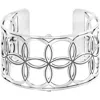 Brighton Women's Christo Nyc Wide Cuff Bracelet In Silver In Silver