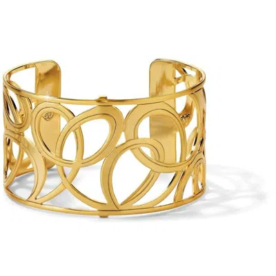Brighton Women's Christo Vienna Wide Cuff Bracelet In Gold Plated
