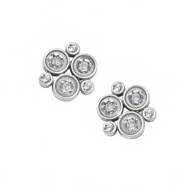 Brighton Women's Constella Cluster Post Earrings In Silver