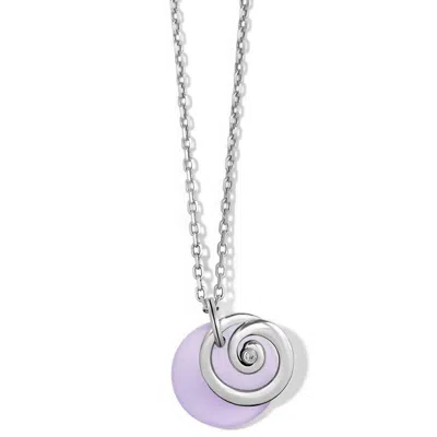 Brighton Women's Contempo Glass Candy Necklace In Silver-purple In Metallic