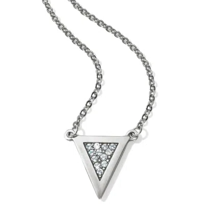 Brighton Women's Contempo Ice Reversible Petite Triangle Necklace In Silver