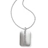 Brighton Women's Contempo Ice Reversible Tile Necklace In Silver In Silver