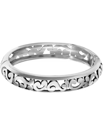 Brighton Women's Contempo Medium Hinged Bangle In Silver