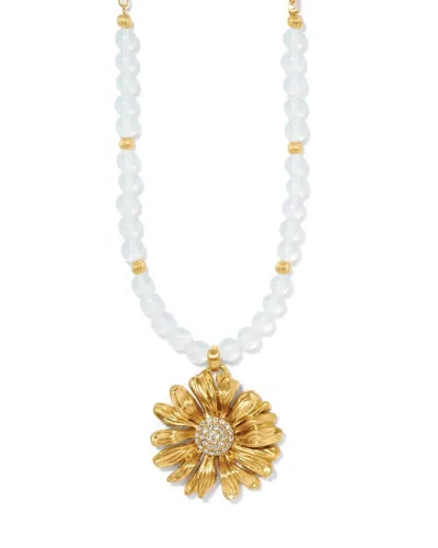 Brighton Women's Daisy Dee Beaded Necklace In Gold In White