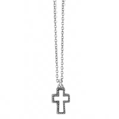 Brighton Women's Dazzling Cross Petite Necklaces In White