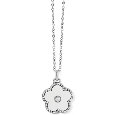 Brighton Women's Dazzling Love Flower Necklaces In White