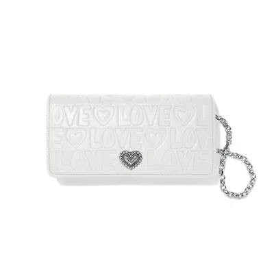 Brighton Women's Deeply In Love Rockmore Wallet In Optic White
