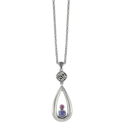 Brighton Women's Elora Gems Teardrop Pendant Necklace In Tanzanite-amethyst In Multi