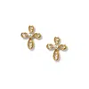 Brighton Women's Enchanting Cross Post Earrings In Gold Plated