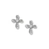 Brighton Women's Enchanting Cross Post Earrings In Silver In Silver