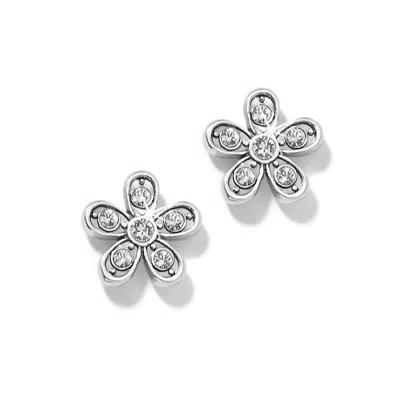 Brighton Women's Enchanting Flower Post Earrings In Silver