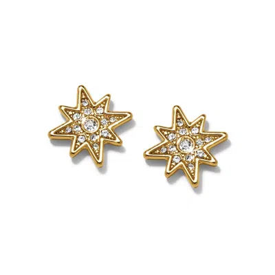 Brighton Women's Enchanting Star Post Earrings In Gold Plated In Multi