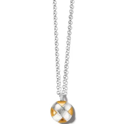 Brighton Women's Entrata Round Short Necklace In Silver-gold In Multi