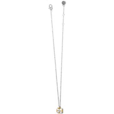 Brighton Women's Entrata Square Short Necklace In Silver-gold In Metallic