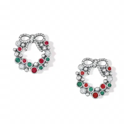 Brighton Women's Eternal Life Wreath Mini Post Earrings In Silver-multi