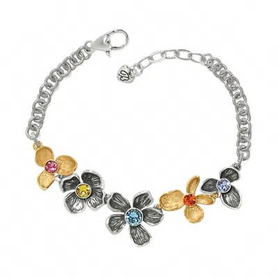 Brighton Women's Everbloom Jardin Garland Bracelet In Silver
