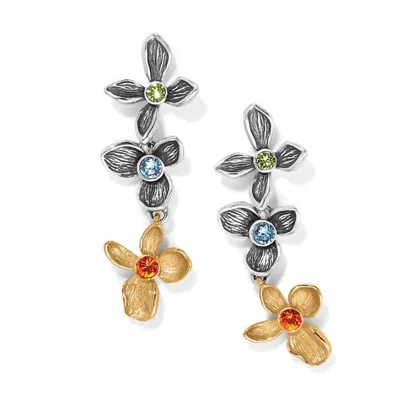 Brighton Women's Everbloom Jardin Post Drop Earrings In Silver-gold In Multi