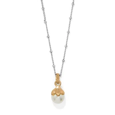 Brighton Women's Everbloom Petite Necklace In Gold Pearl