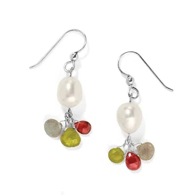 Brighton Women's Eye Candy Pearl French Wire Earrings In Silver-pearl In Multi