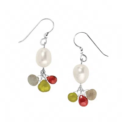 Brighton Women's Eye Candy Pearl French Wire Earrings In Silver-pearl In Multi