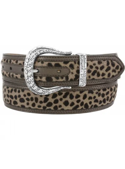 Brighton Women's Fashionista Wild Side Belt In Cheetah In Multi