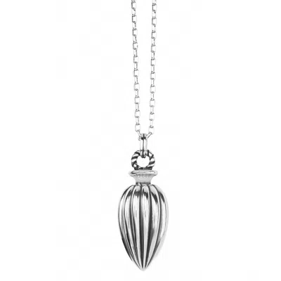 Brighton Women's Ferrara Amphora Long Necklace In Silver In Metallic