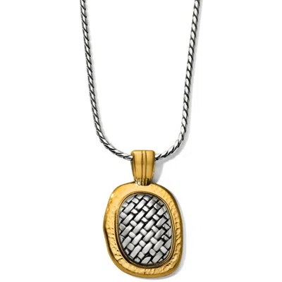 Brighton Women's Ferrara Artisan Two Tone Pendant Necklace In Silver-gold In Multi