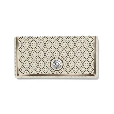 Brighton Women's Ferrara La Bellezza Slim Folio Wallet In White In Neutral