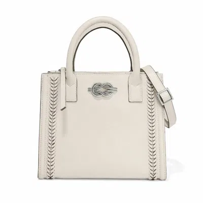 Brighton Women's Flemming Tote Bag In Beige / Silver In Multi