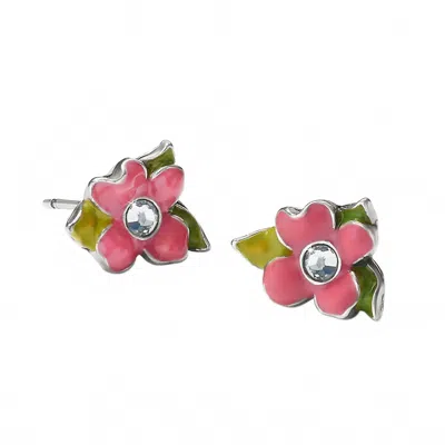 Brighton Women's Flower Child Mini Post Earrings In Silver-multi In Brown