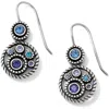 Brighton Women's French Wire Earrings In Silver-tanzanite In Multi