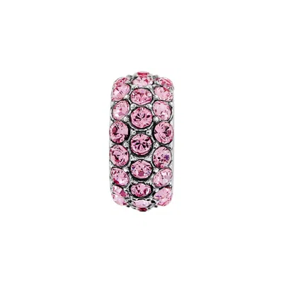 Brighton Women's Glitter Charm Spacer Crystal Bracelet In Pink