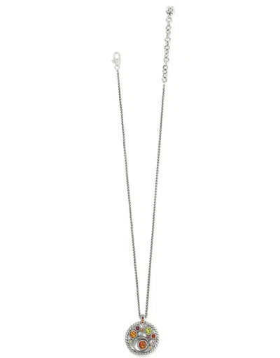 Brighton Women's Halo Gems Necklace In Silver-multi