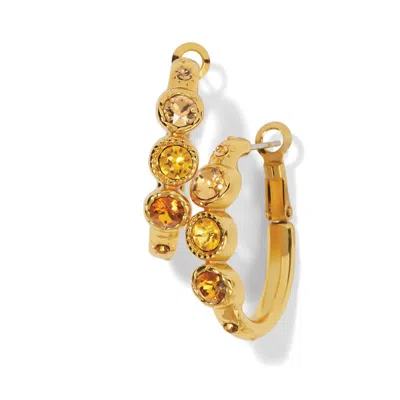 Brighton Women's Halo Glow Trio Hoop Earrings In Gold