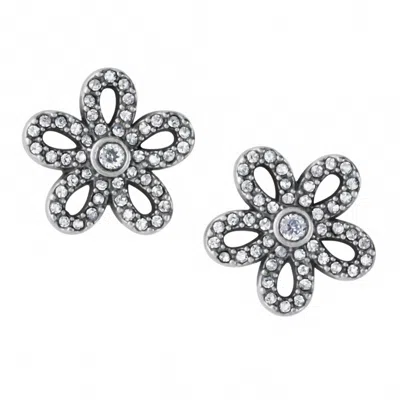 Brighton Women's Illumina Daisy Post Earrings In Silver In Metallic