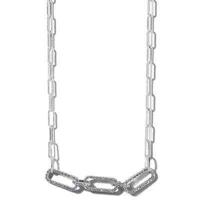 Brighton Women's Illumina Lights Linx Necklace In Silver In Metallic
