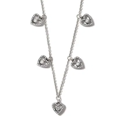 Brighton Women's Illumina Petite Heart Collar Necklace In Silver
