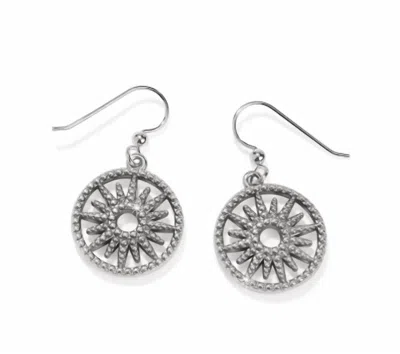 Brighton Women's Illumina Sun French Wire Earrings In Silver In Metallic