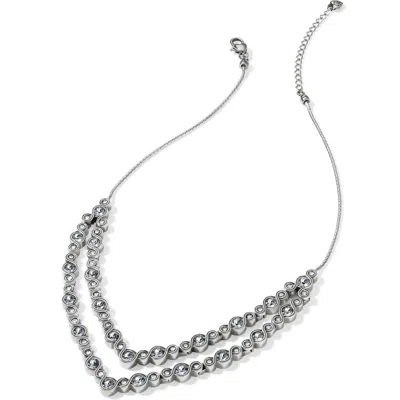 Brighton Women's Infinity Sparkle Collar Necklace In Silver
