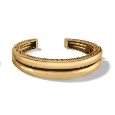 Brighton Women's Inner Circle Double Hinged Bangle In Gold