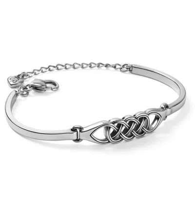 Brighton Women's Interlok Braid Bar Bracelet In Silver