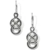 Brighton Women's Interlok Braid Petite Leverback Earrings In Silver In Silver