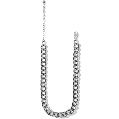 Brighton Women's Interlok Chain Collar Necklace In Silver