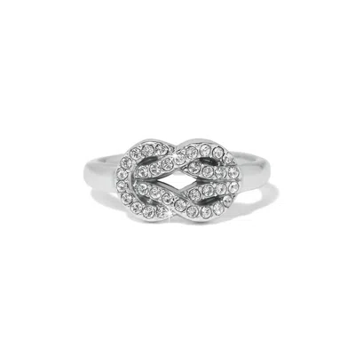 Brighton Women's Interlok Harmony Luxe Ring In Silver In Metallic