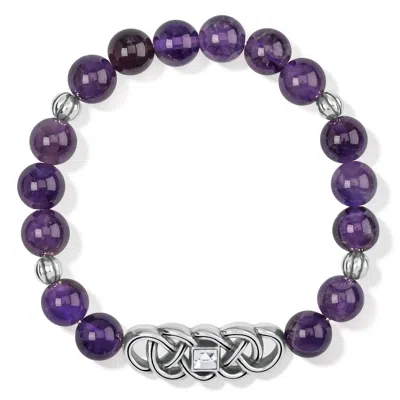 Brighton Women's Interlok Lustre Bracelet In Amethyst In Purple