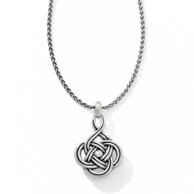 Brighton Women's Interlok Petite Necklace In Silver