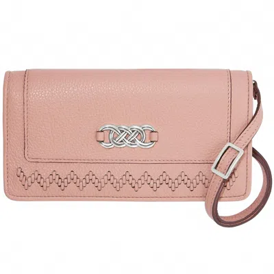 Brighton Women's Interlok Rockmore Wallet In Pink Sand
